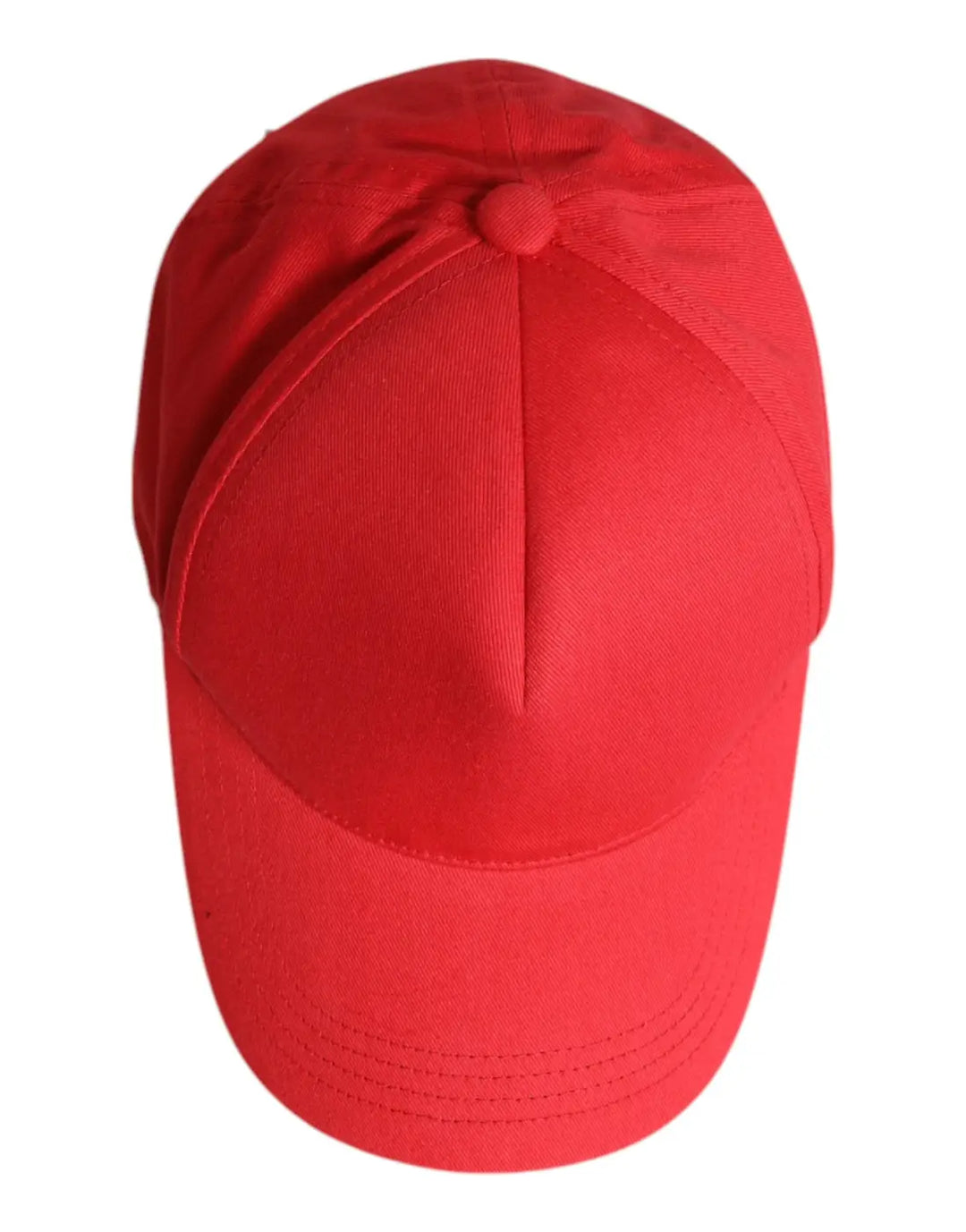 Dolce &amp; Gabbana Red Cotton 6 Panels Women Baseball Cap