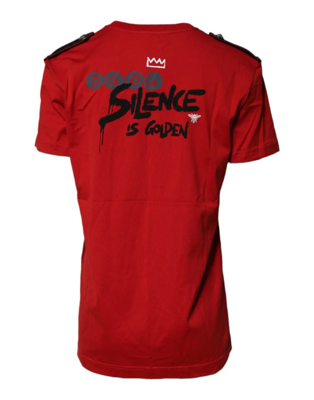 Dolce &amp; Gabbana Red Cotton Graphic Print Crew Neck T-shirt