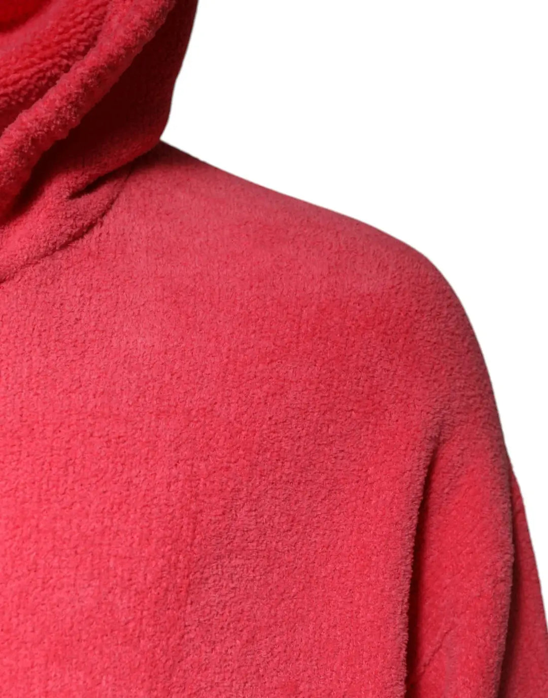 Dolce &amp; Gabbana Red Cotton Knit Hooded Men Pullover Sweater