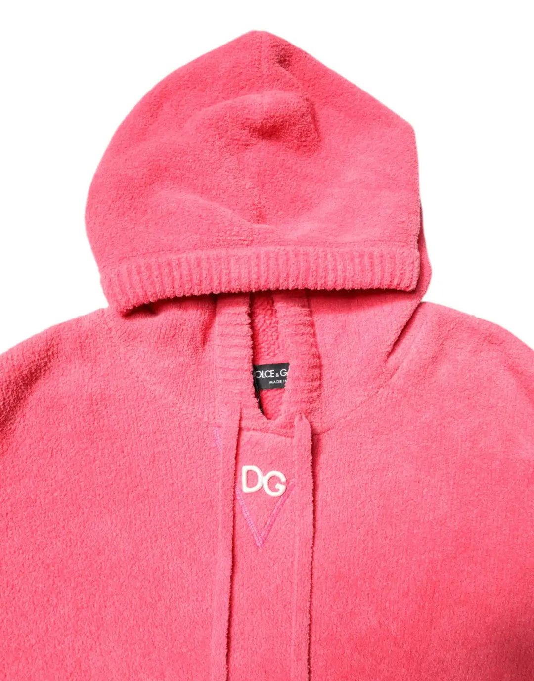 Dolce &amp; Gabbana Red Cotton Knit Hooded Men Pullover Sweater