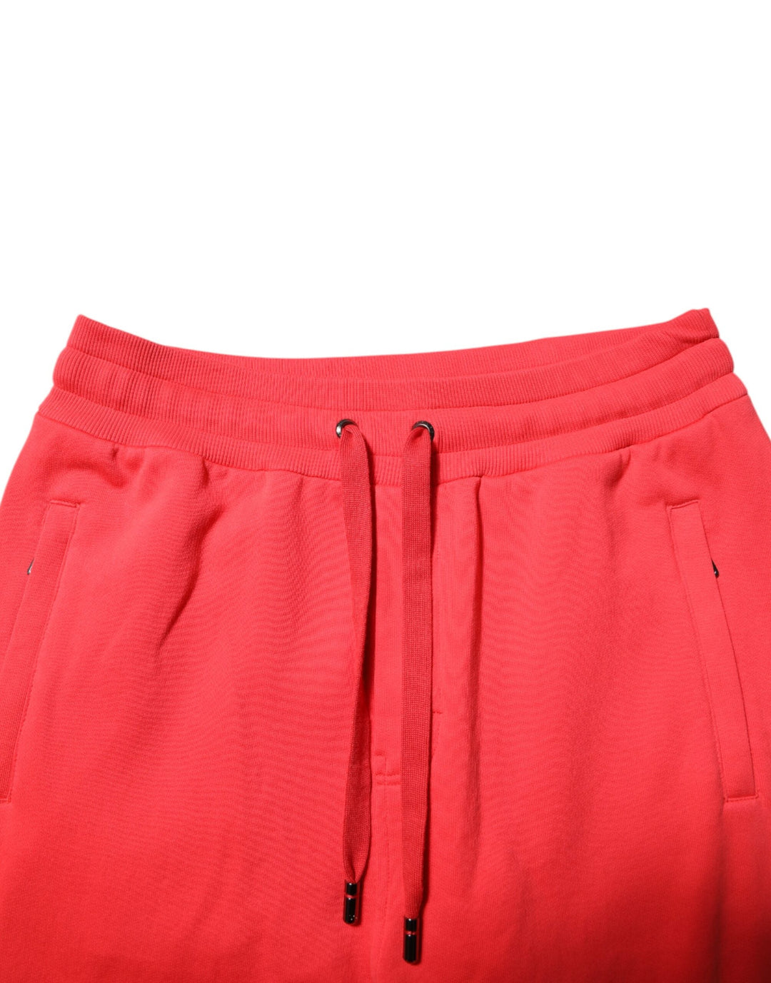 Dolce &amp; Gabbana Red Cotton Men Jogger Sweatpants Pants