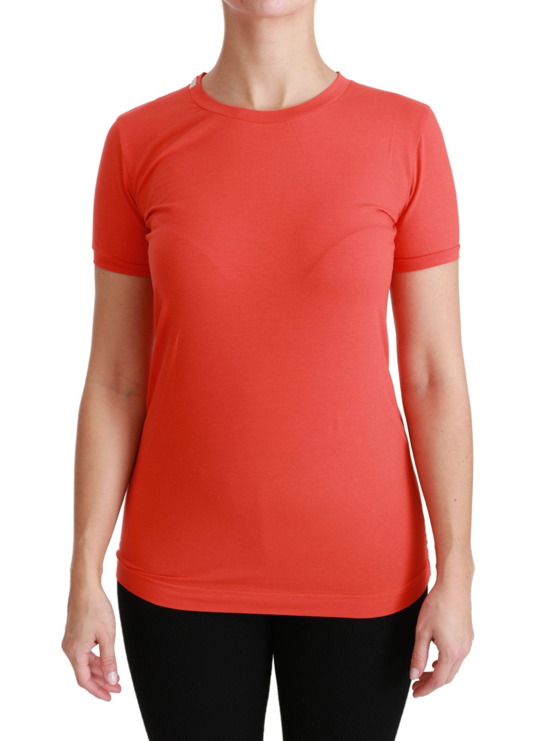 Dolce &amp; Gabbana - Red Crewneck Short Sleeve T-shirt Cotton Top