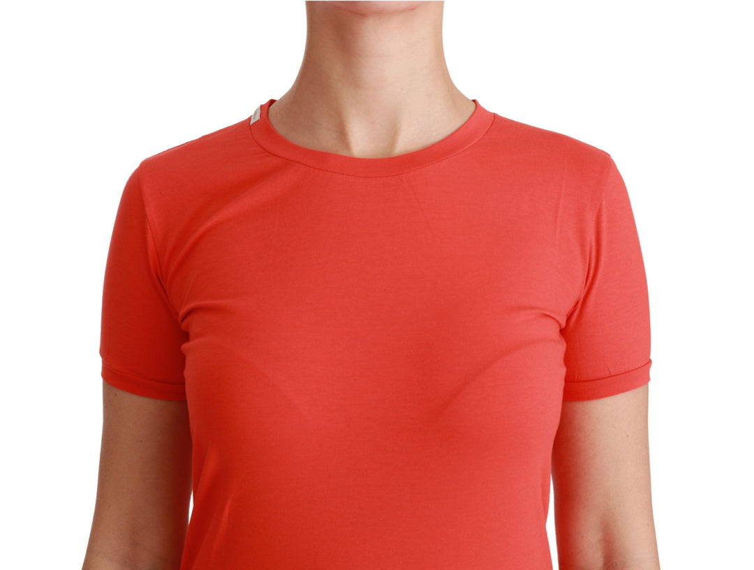 Dolce &amp; Gabbana - Red Crewneck Short Sleeve T-shirt Cotton Top