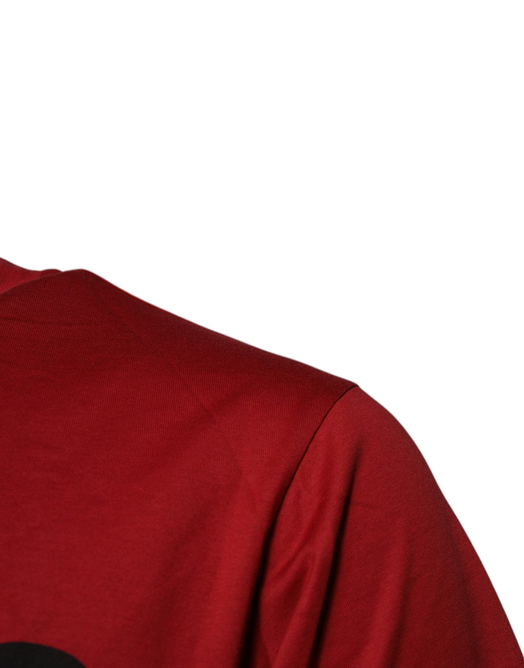 Dolce &amp; Gabbana Red Dg Logo Cotton Crew Neck T-shirt