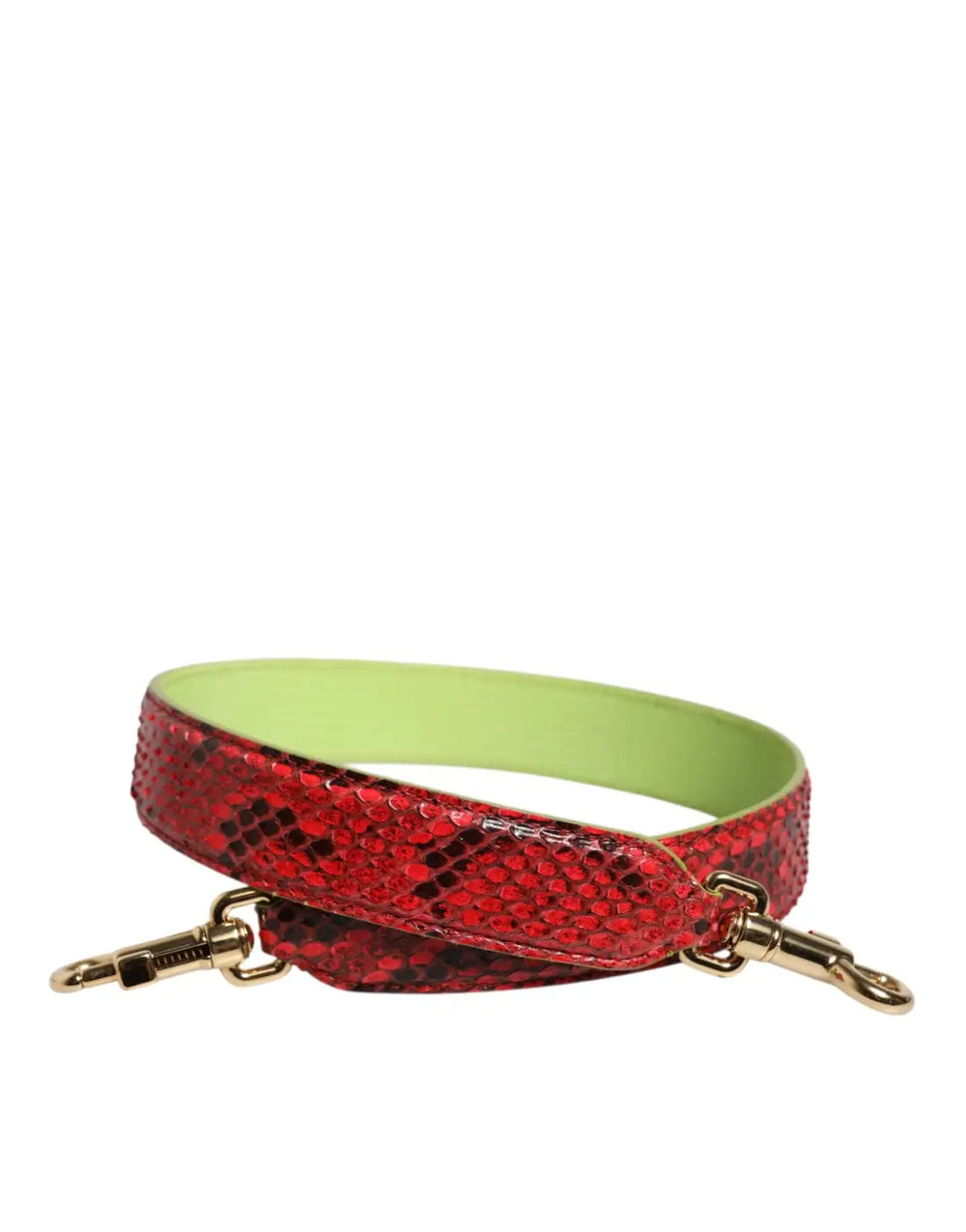 Dolce & Gabbana - Red Exotic Leather Handbag Accessory Shoulder Strap