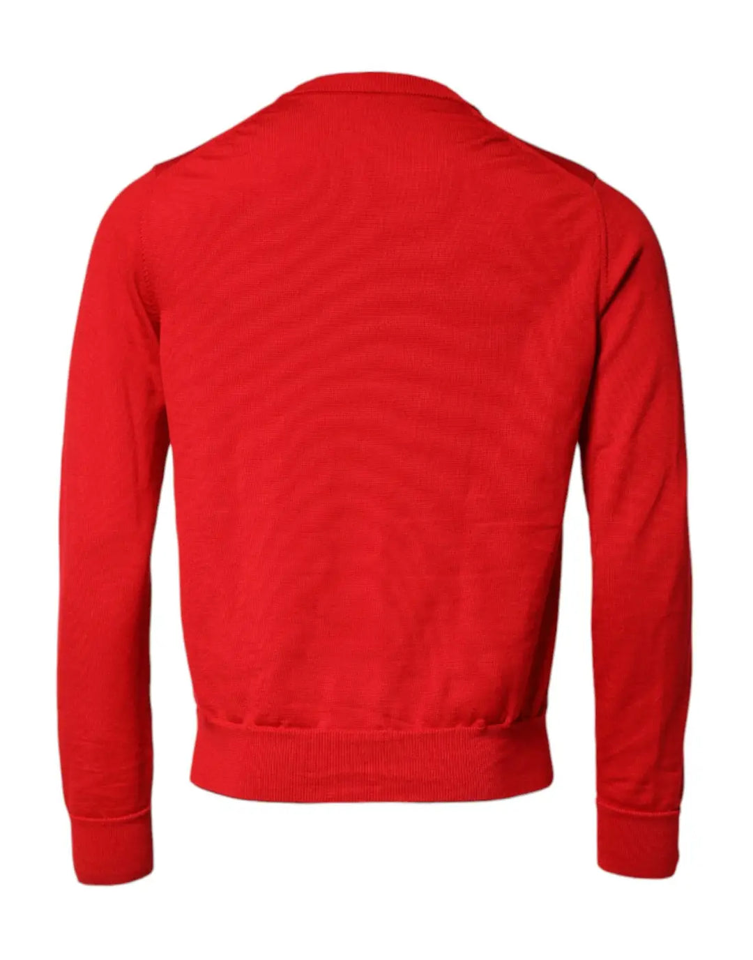 Dolce &amp; Gabbana Red Eye Print Crew Neck Men Pullover Sweater