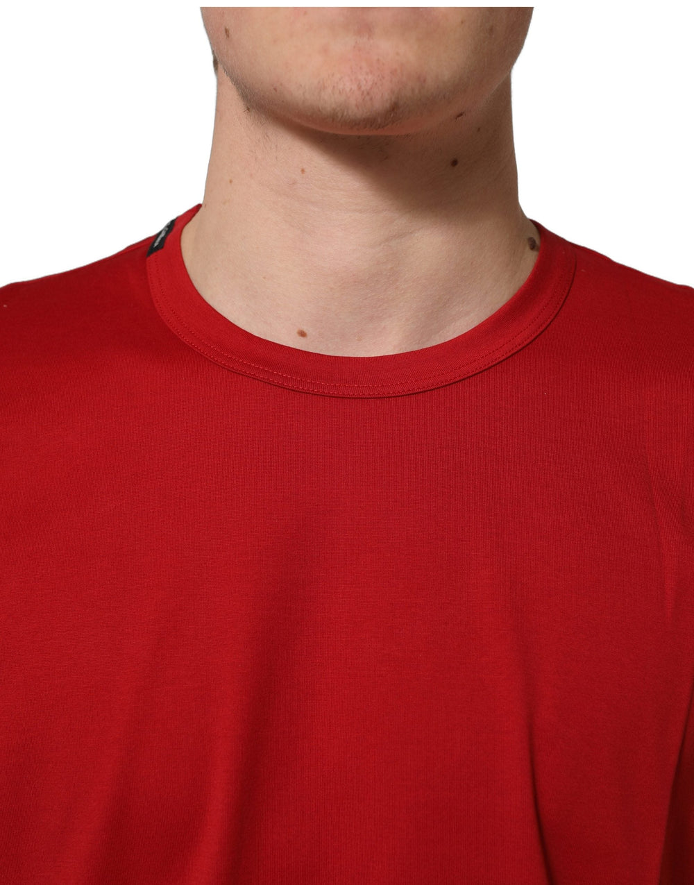 Dolce & Gabbana Red Goodluck 2023 Cotton Crew Neck T-shirt