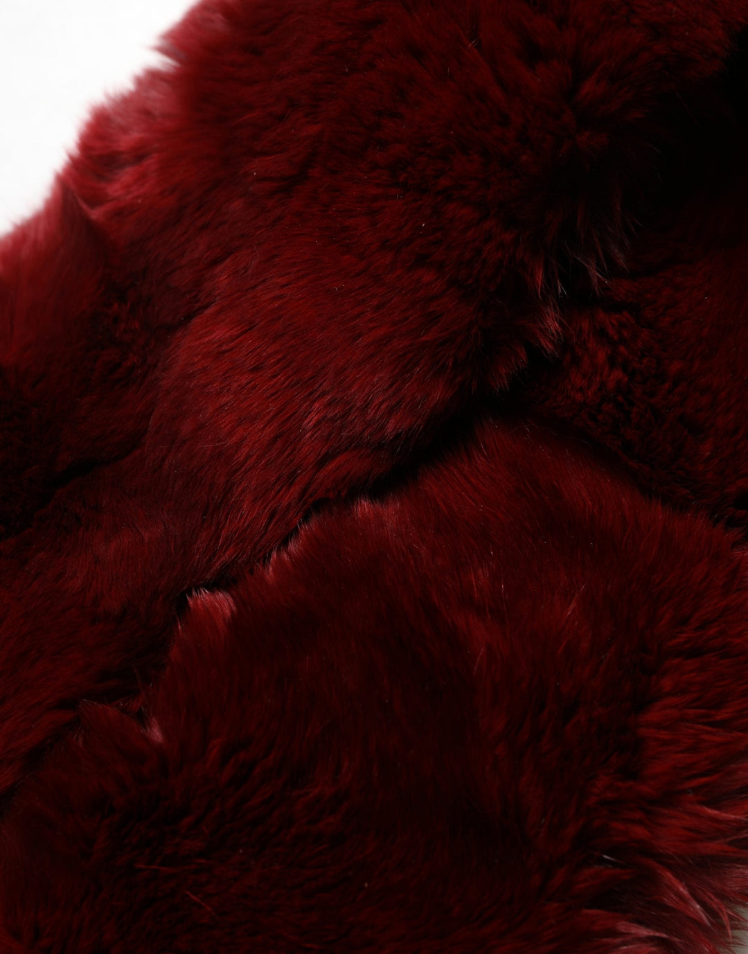 Dolce &amp; Gabbana Red Lamb Fur Collar Women Neck Wrap 50cm x 8cm Scarf
