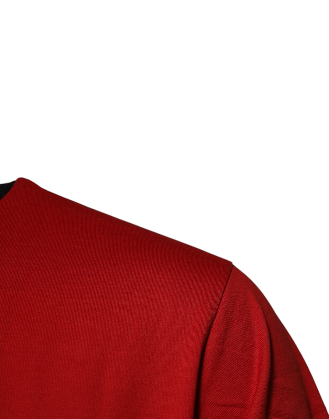 Dolce &amp; Gabbana Red Logo Crown Cotton Crew Neck T-shirt