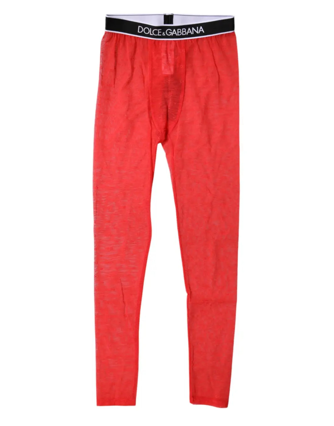 Dolce &amp; Gabbana Red Logo Lace Lingerie Tight Pants Underwear