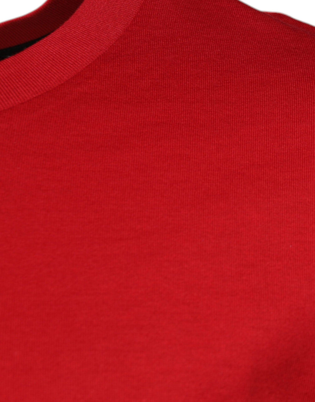 Dolce &amp; Gabbana Red Logo Print Cotton Crew Neck T-shirt