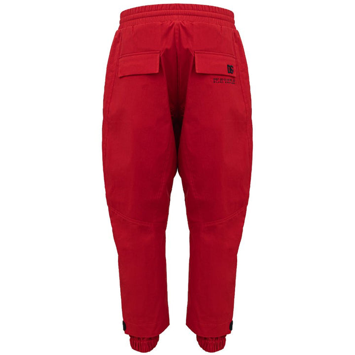 Dolce &amp; Gabbana Red Polyamide Athletic Pants