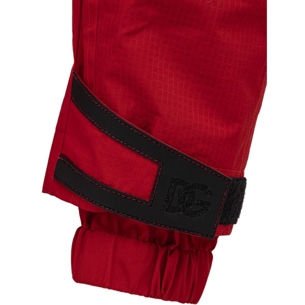 Dolce &amp; Gabbana Red Polyamide Athletic Pants