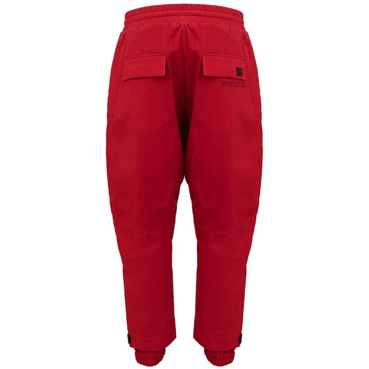 Dolce &amp; Gabbana Red Polyamide Athletic Pants