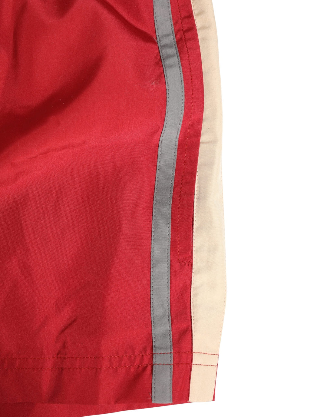 Dolce &amp; Gabbana Red Polyester Men Drawstring Shorts Swimwear