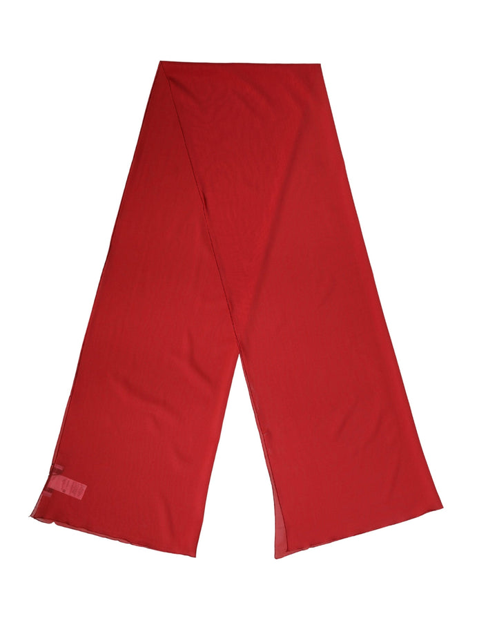 Dolce &amp; Gabbana Red Silk Neck Wrap Shawl Women Stole 200cm x 64cm Scarf