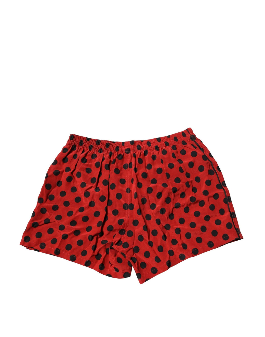 Dolce &amp; Gabbana Red Silk Polka Dot Boxer Shorts Underwear
