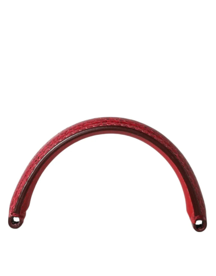 Dolce &amp; Gabbana Red Small Ayers Leather Bag Handle Women Shoulder Strap
