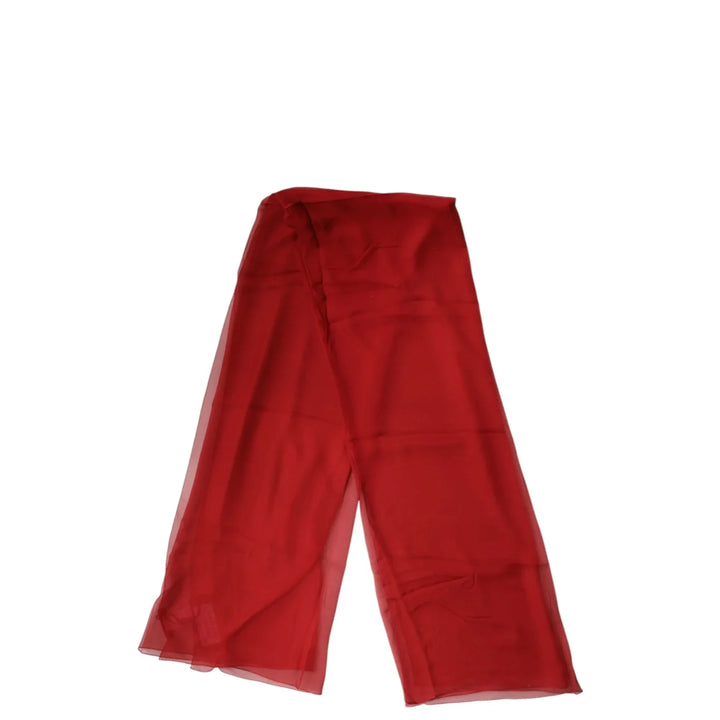Dolce &amp; Gabbana Red Stole Silk Neck Wrap for Effortless Summer Style
