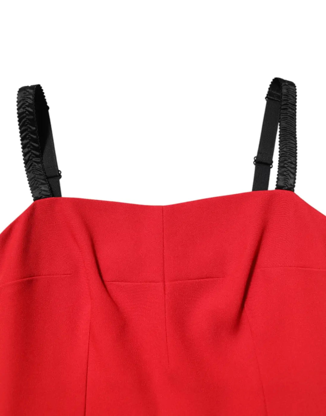 Dolce &amp; Gabbana Red Stretch Bodycon Sheath Knee Length Dress
