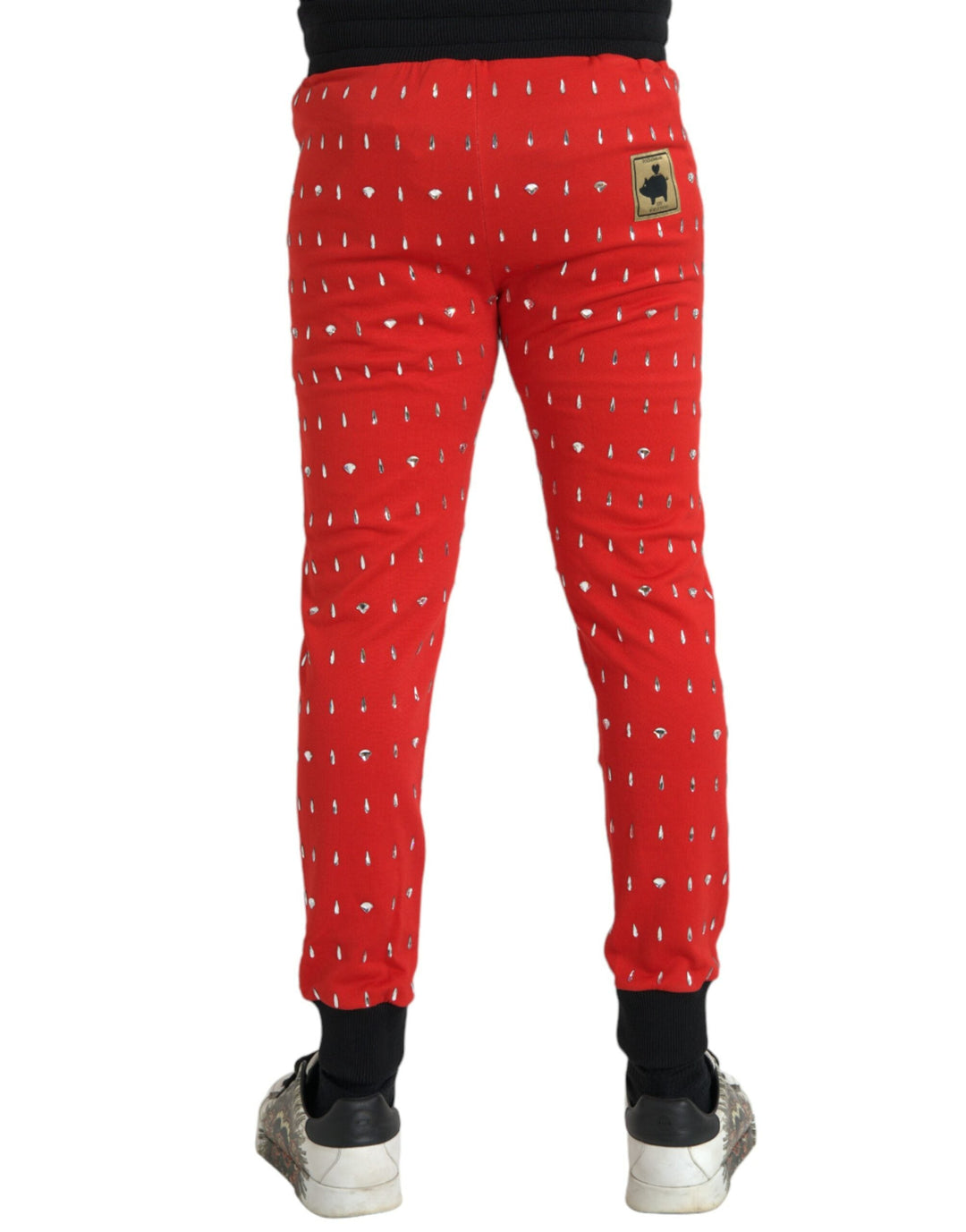 Dolce &amp; Gabbana Red Year of the Pig Jogger Sweatpants Pants