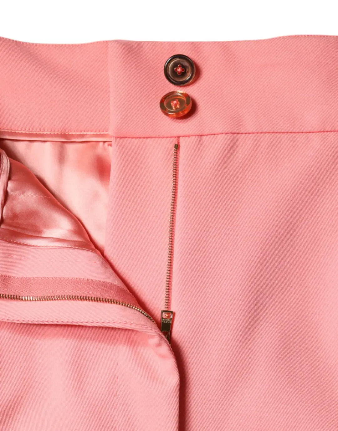 Dolce &amp; Gabbana Rose Pink Polyester High Waist Tapered Pants