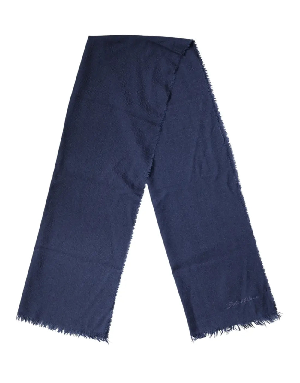 Dolce & Gabbana Scarf Blue Cashmere Neck Wrap Shawl Men
