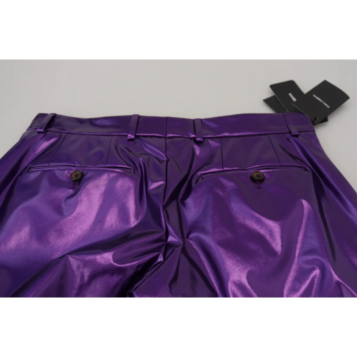 Dolce & Gabbana Shining Purple Straight Fit Pants