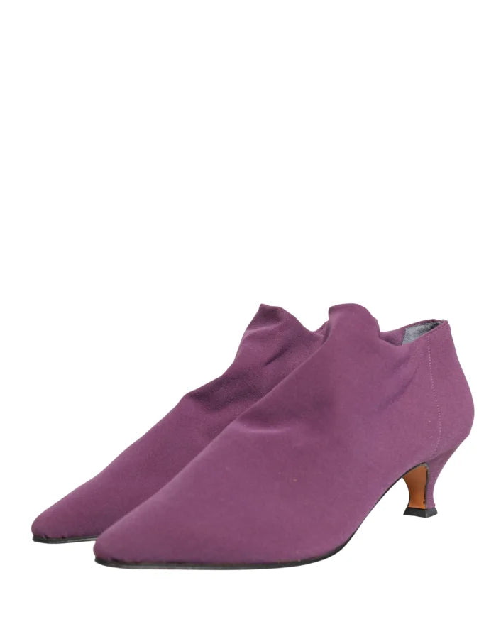 Dolce &amp; Gabbana Shoes Purple Suede Ankle Boots