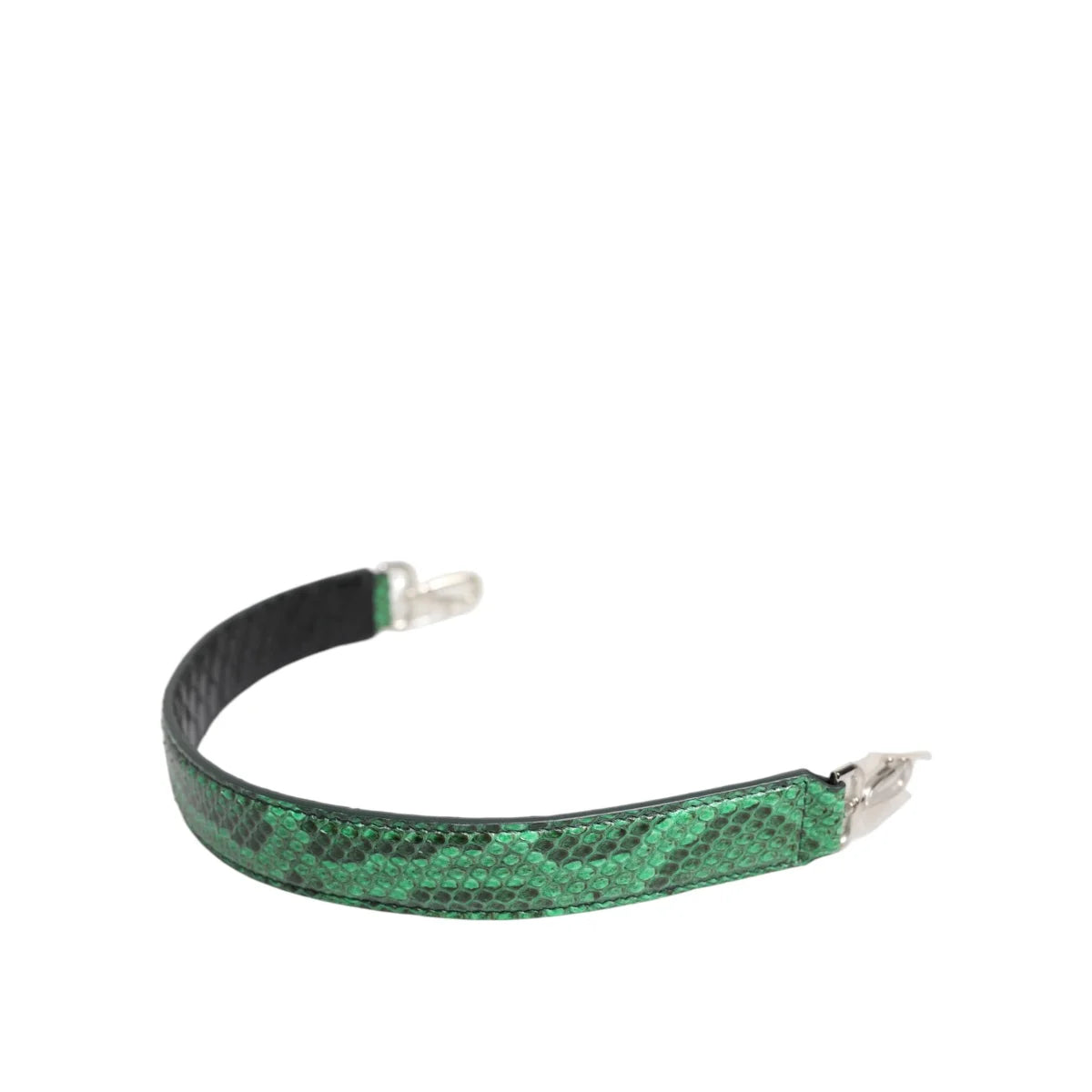 Dolce Gabbana Shoulder Green Flash Handbag Strap with Silver Hardware &