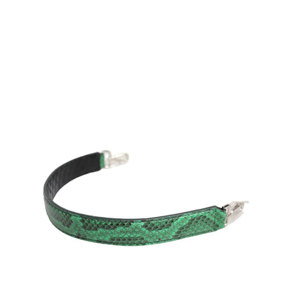 Dolce Gabbana Shoulder Green Flash Handbag Strap with Silver Hardware &