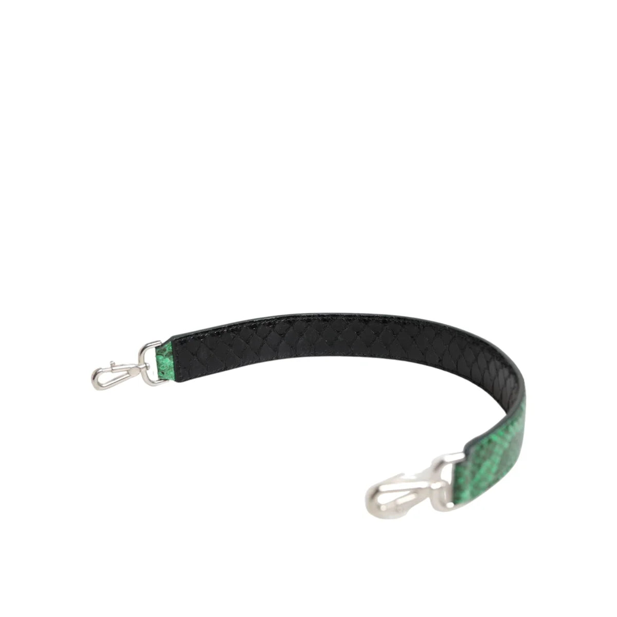 Dolce Gabbana Shoulder Green Flash Handbag Strap with Silver Hardware &