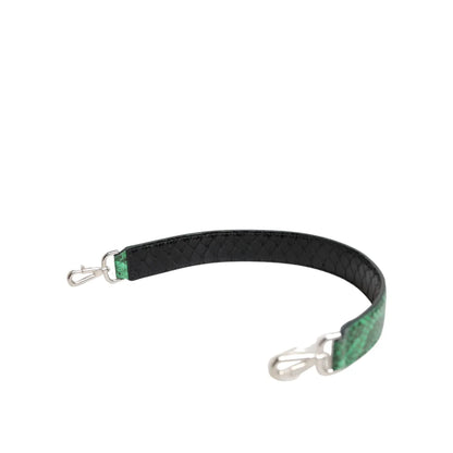 Dolce Gabbana Shoulder Green Flash Handbag Strap with Silver Hardware &