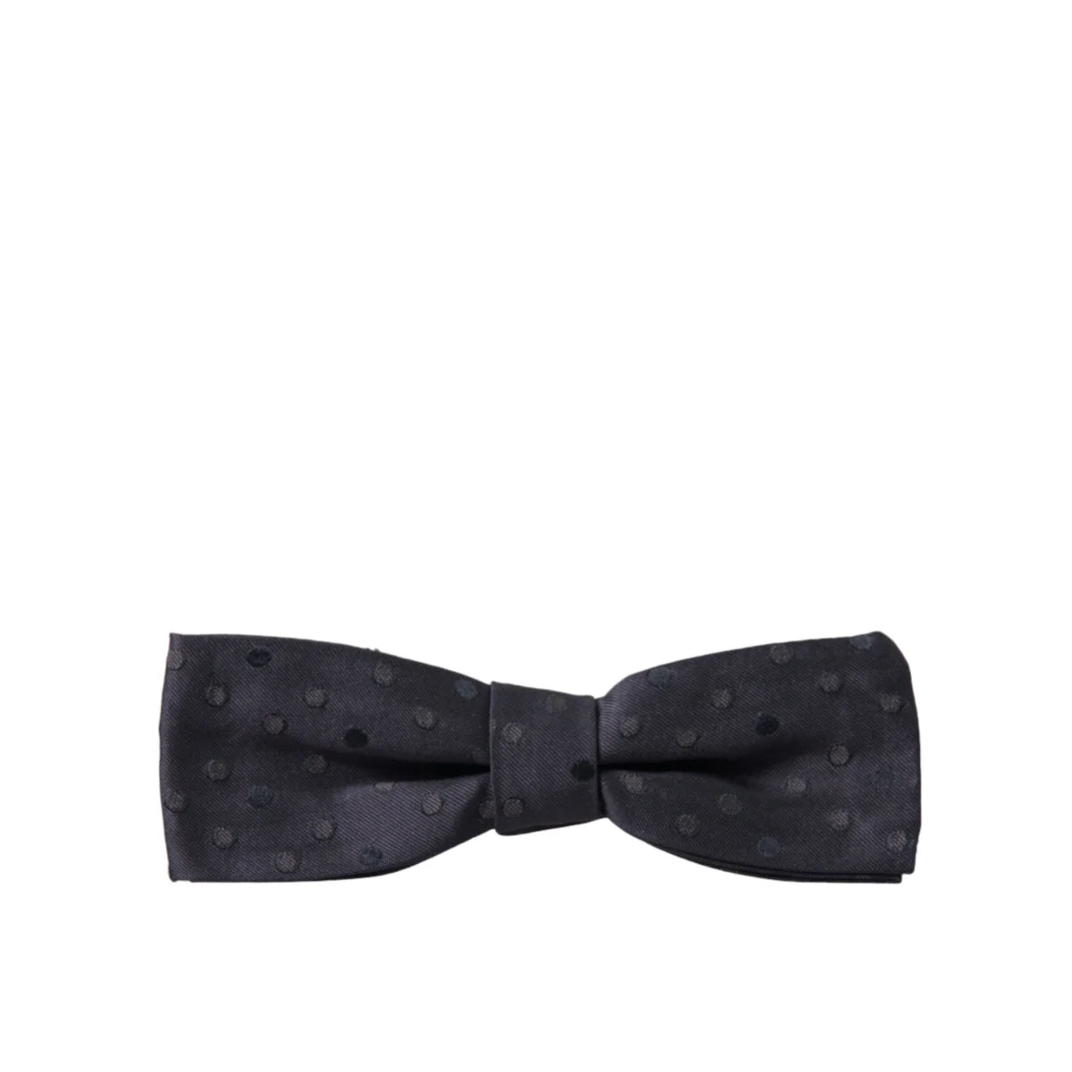 Dolce & Gabbana Silk Adjustable Bow Tie Polka Dot Blue