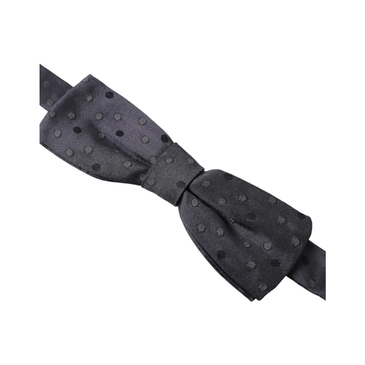 Dolce & Gabbana Silk Adjustable Bow Tie Polka Dot Blue