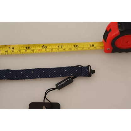 Dolce & Gabbana Silk Adjustable Bow Tie with Signature Metal Clasp