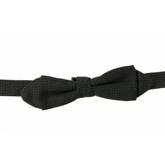 Dolce Gabbana Silk Adjustable Exclusive Bow Tie Luxury Accessory &