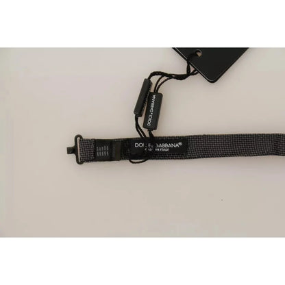 Dolce Gabbana Silk Adjustable Exclusive Bow Tie Luxury Accessory &