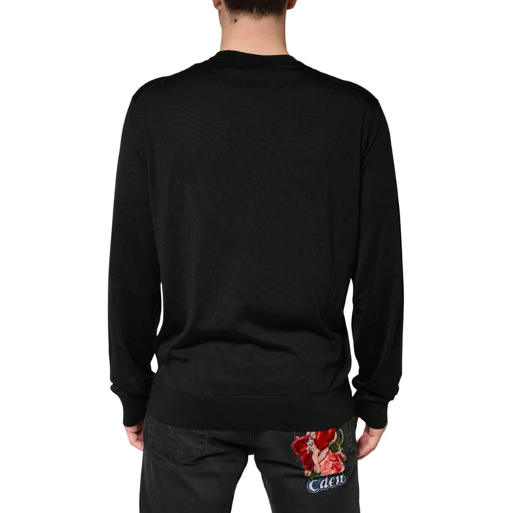 Dolce &amp; Gabbana Silk Crew Neck Pullover for Effortless Style