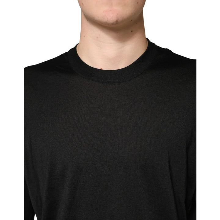 Dolce &amp; Gabbana Silk Crew Neck Pullover for Effortless Style