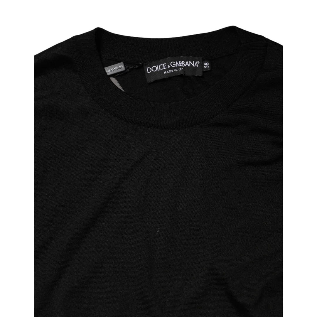 Dolce &amp; Gabbana Silk Crew Neck Pullover for Effortless Style