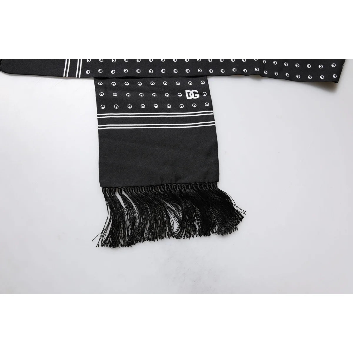 Dolce and Gabbana Silk Mens Tie Scarf Wrap Luxury Accessory &