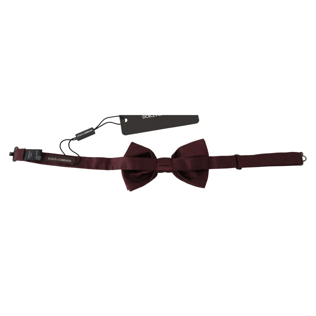 Dolce & Gabbana Silk Polka Dot Adjustable Neck Bow Tie Papillon