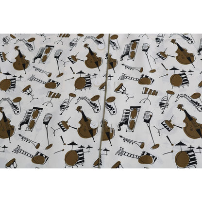 Dolce & Gabbana Silk Shirt with Exclusive Jazz Motive Print