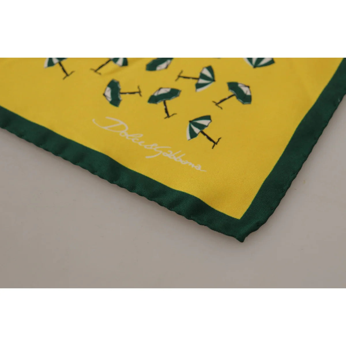 Dolce Gabbana Silk Square Scarf Yellow Dress Sensation &