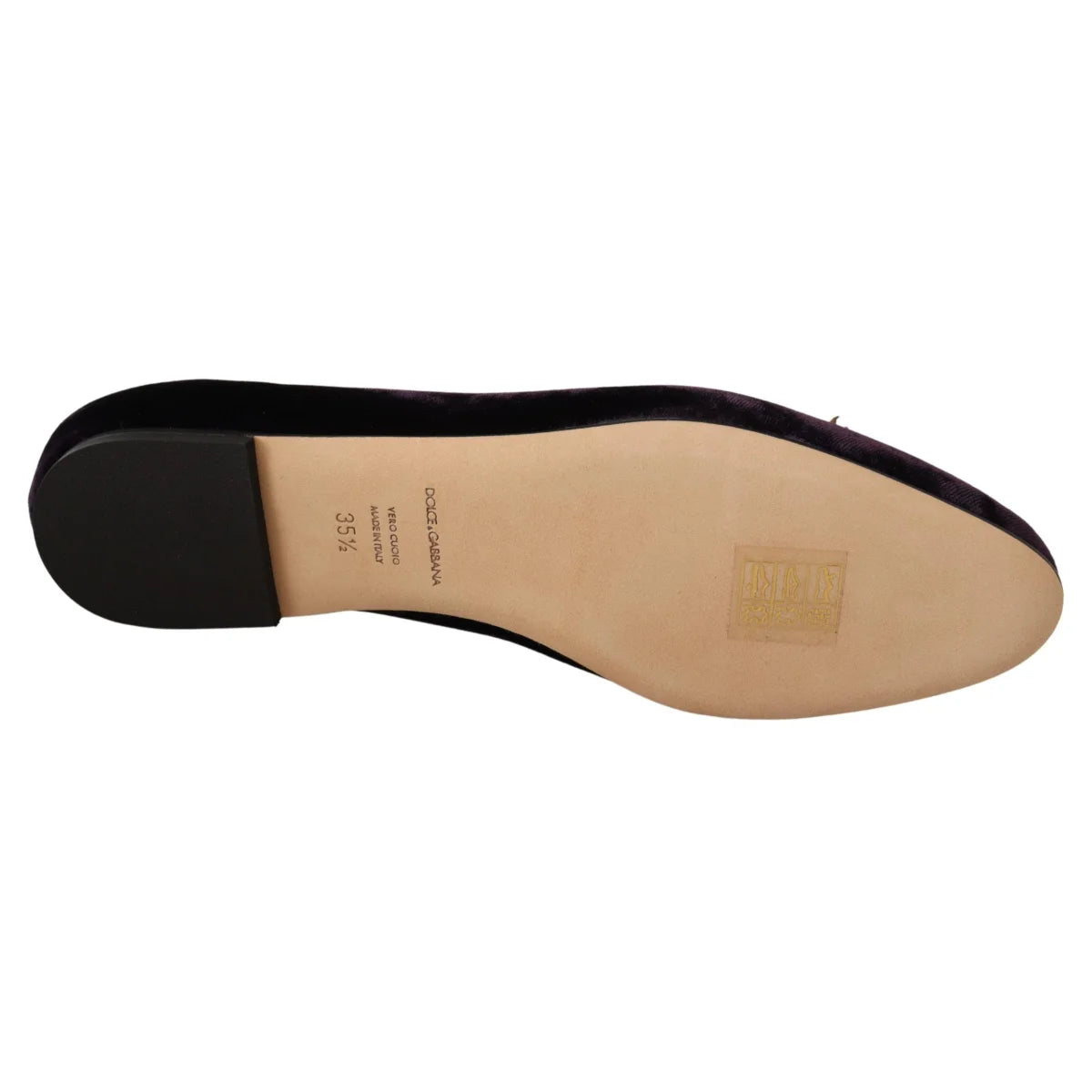 Dolce Gabbana Silk Velvet Heart Appliques Luxury Loafers &