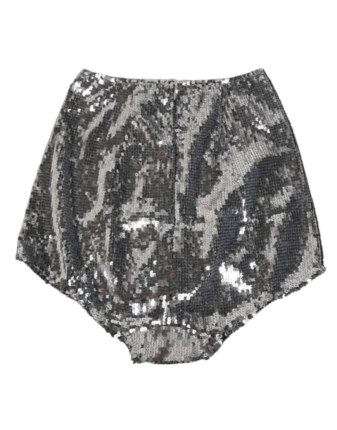 Dolce &amp; Gabbana Silver Nylon Sequined Slip Girdle Panty Underwear
