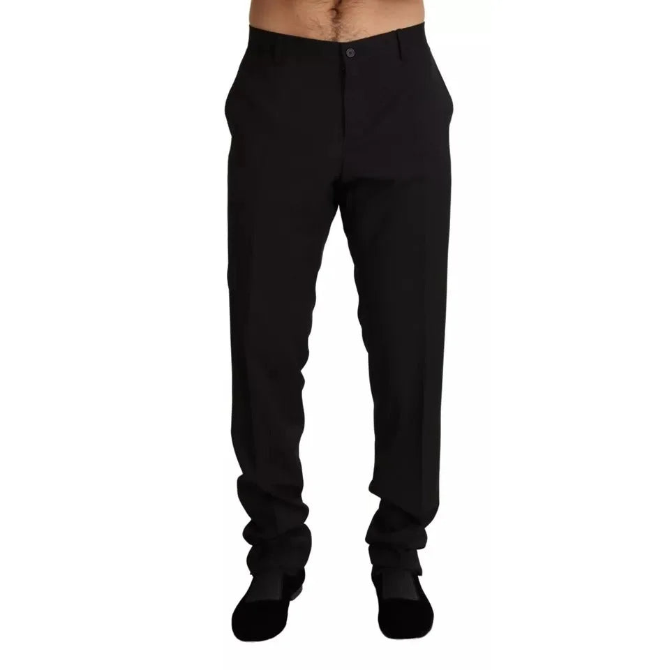Dolce Gabbana Skinny Dress Pants with Zip Closure &