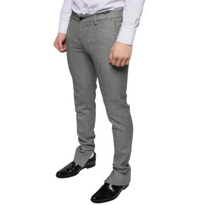 Dolce & Gabbana Skinny Pants Luxurious Wool Designer Style