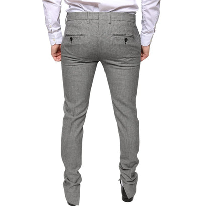Dolce & Gabbana Skinny Pants Luxurious Wool Designer Style